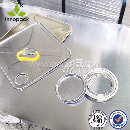 Componente de lata, componentes de lata 105mm, tampa, anel e fundo de lata de metal #404